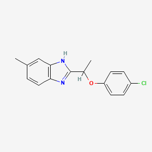 2-[1-(4-chlorophenoxy)ethyl]-5-methyl-1H-benzimidazole