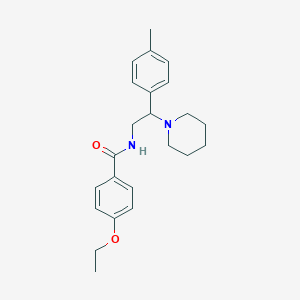 molecular formula C23H30N2O2 B11341800 4-ethoxy-N-[2-(4-methylphenyl)-2-(piperidin-1-yl)ethyl]benzamide 