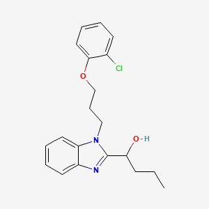 1-{1-[3-(2-chlorophenoxy)propyl]-1H-benzimidazol-2-yl}butan-1-ol