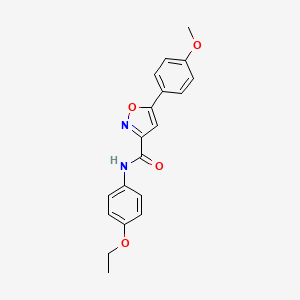 molecular formula C19H18N2O4 B11341836 N-(4-ethoxyphenyl)-5-(4-methoxyphenyl)-1,2-oxazole-3-carboxamide 