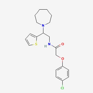 N-[2-(azepan-1-yl)-2-(thiophen-2-yl)ethyl]-2-(4-chlorophenoxy)acetamide