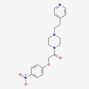 2-(4-Nitrophenoxy)-1-{4-[2-(pyridin-4-yl)ethyl]piperazin-1-yl}ethanone