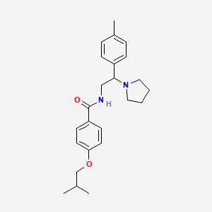 N-[2-(4-methylphenyl)-2-(pyrrolidin-1-yl)ethyl]-4-(2-methylpropoxy)benzamide