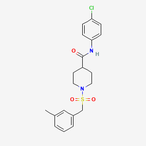 N-(4-chlorophenyl)-1-[(3-methylbenzyl)sulfonyl]piperidine-4-carboxamide