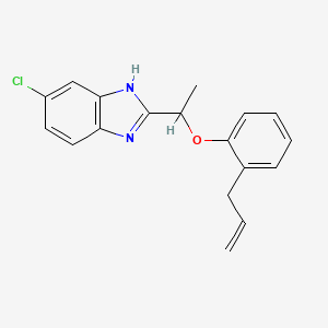 5-chloro-2-{1-[2-(prop-2-en-1-yl)phenoxy]ethyl}-1H-benzimidazole