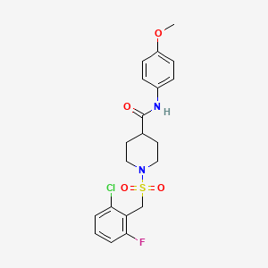 1-[(2-chloro-6-fluorobenzyl)sulfonyl]-N-(4-methoxyphenyl)piperidine-4-carboxamide