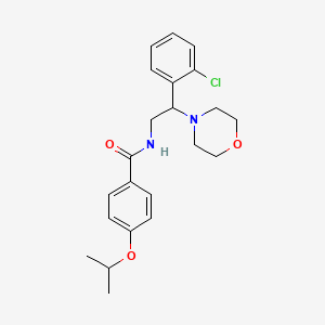 N-[2-(2-chlorophenyl)-2-(morpholin-4-yl)ethyl]-4-(propan-2-yloxy)benzamide