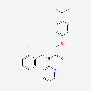 N-(2-fluorobenzyl)-2-[4-(propan-2-yl)phenoxy]-N-(pyridin-2-yl)acetamide