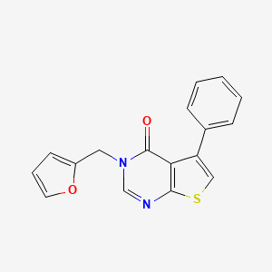 3-(furan-2-ylmethyl)-5-phenylthieno[2,3-d]pyrimidin-4(3H)-one