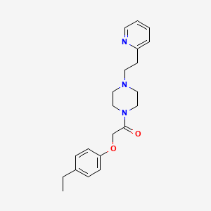 molecular formula C21H27N3O2 B11342039 2-(4-Ethylphenoxy)-1-{4-[2-(pyridin-2-yl)ethyl]piperazin-1-yl}ethanone 