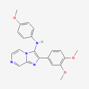 2-(3,4-dimethoxyphenyl)-N-(4-methoxyphenyl)imidazo[1,2-a]pyrazin-3-amine