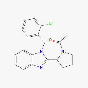 1-{2-[1-(2-chlorobenzyl)-1H-benzimidazol-2-yl]pyrrolidin-1-yl}ethanone