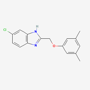 molecular formula C16H15ClN2O B11342097 5-chloro-2-[(3,5-dimethylphenoxy)methyl]-1H-benzimidazole 