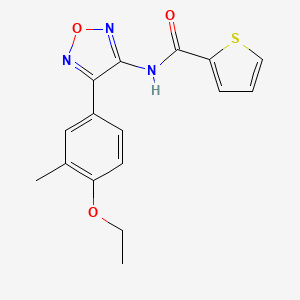 N-[4-(4-ethoxy-3-methylphenyl)-1,2,5-oxadiazol-3-yl]thiophene-2-carboxamide