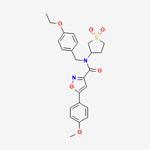 N-(1,1-dioxidotetrahydrothiophen-3-yl)-N-(4-ethoxybenzyl)-5-(4-methoxyphenyl)-1,2-oxazole-3-carboxamide