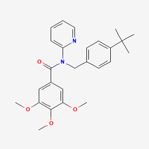 N-(4-tert-butylbenzyl)-3,4,5-trimethoxy-N-(pyridin-2-yl)benzamide