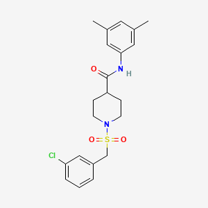 1-[(3-chlorobenzyl)sulfonyl]-N-(3,5-dimethylphenyl)piperidine-4-carboxamide