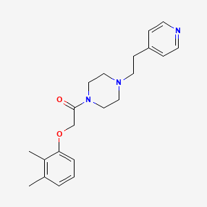 molecular formula C21H27N3O2 B11342213 2-(2,3-Dimethylphenoxy)-1-{4-[2-(pyridin-4-yl)ethyl]piperazin-1-yl}ethanone 