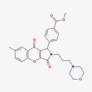 Methyl 4-{7-methyl-2-[3-(morpholin-4-yl)propyl]-3,9-dioxo-1,2,3,9-tetrahydrochromeno[2,3-c]pyrrol-1-yl}benzoate