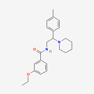 3-ethoxy-N-[2-(4-methylphenyl)-2-(piperidin-1-yl)ethyl]benzamide