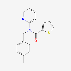 N-(4-methylbenzyl)-N-(pyridin-2-yl)thiophene-2-carboxamide