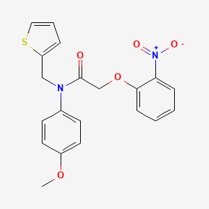 N-(4-methoxyphenyl)-2-(2-nitrophenoxy)-N-(thiophen-2-ylmethyl)acetamide