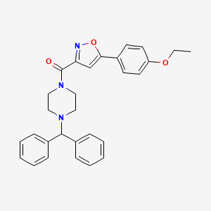 [4-(Diphenylmethyl)piperazin-1-yl][5-(4-ethoxyphenyl)-1,2-oxazol-3-yl]methanone