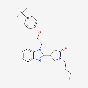 molecular formula C27H35N3O2 B11342368 1-butyl-4-{1-[2-(4-tert-butylphenoxy)ethyl]-1H-benzimidazol-2-yl}pyrrolidin-2-one 