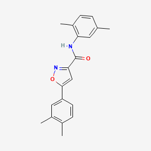 molecular formula C20H20N2O2 B11342382 N-(2,5-dimethylphenyl)-5-(3,4-dimethylphenyl)-1,2-oxazole-3-carboxamide 