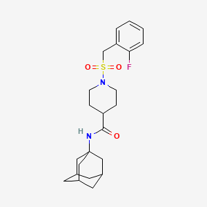 N-(Adamantan-1-YL)-1-[(2-fluorophenyl)methanesulfonyl]piperidine-4-carboxamide