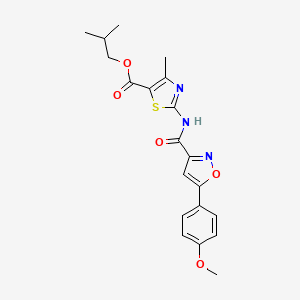 2-Methylpropyl 2-({[5-(4-methoxyphenyl)-1,2-oxazol-3-yl]carbonyl}amino)-4-methyl-1,3-thiazole-5-carboxylate