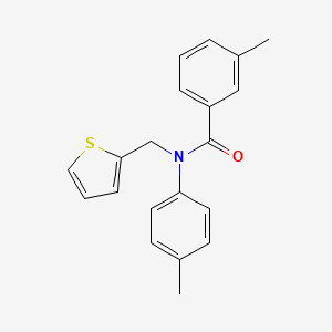 3-methyl-N-(4-methylphenyl)-N-(thiophen-2-ylmethyl)benzamide