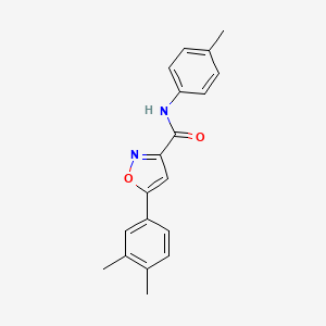 5-(3,4-dimethylphenyl)-N-(4-methylphenyl)-1,2-oxazole-3-carboxamide