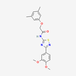 molecular formula C20H21N3O4S B11342525 N-[3-(3,4-dimethoxyphenyl)-1,2,4-thiadiazol-5-yl]-2-(3,5-dimethylphenoxy)acetamide 