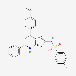 N-[7-(4-methoxyphenyl)-5-phenyl-3,7-dihydro[1,2,4]triazolo[1,5-a]pyrimidin-2-yl]-4-methylbenzenesulfonamide