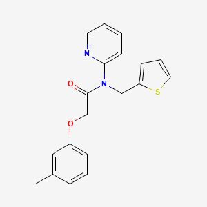 molecular formula C19H18N2O2S B11342560 2-(3-methylphenoxy)-N-(pyridin-2-yl)-N-(thiophen-2-ylmethyl)acetamide 