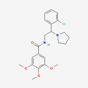 N-[2-(2-chlorophenyl)-2-(pyrrolidin-1-yl)ethyl]-3,4,5-trimethoxybenzamide