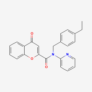 N-(4-ethylbenzyl)-4-oxo-N-(pyridin-2-yl)-4H-chromene-2-carboxamide