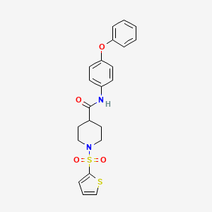 N-(4-phenoxyphenyl)-1-(thiophen-2-ylsulfonyl)piperidine-4-carboxamide