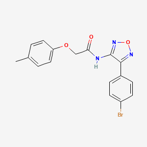 molecular formula C17H14BrN3O3 B11342601 N-[4-(4-bromophenyl)-1,2,5-oxadiazol-3-yl]-2-(4-methylphenoxy)acetamide 