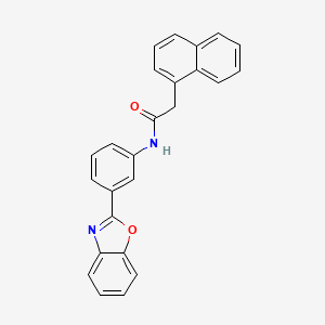 N-[3-(1,3-benzoxazol-2-yl)phenyl]-2-(naphthalen-1-yl)acetamide