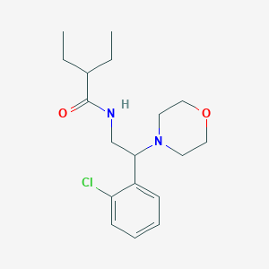 N-[2-(2-chlorophenyl)-2-(morpholin-4-yl)ethyl]-2-ethylbutanamide