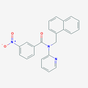 N-(naphthalen-1-ylmethyl)-3-nitro-N-(pyridin-2-yl)benzamide