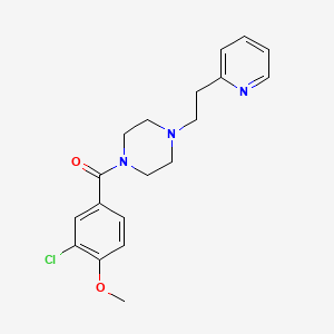 (3-Chloro-4-methoxyphenyl){4-[2-(pyridin-2-yl)ethyl]piperazin-1-yl}methanone