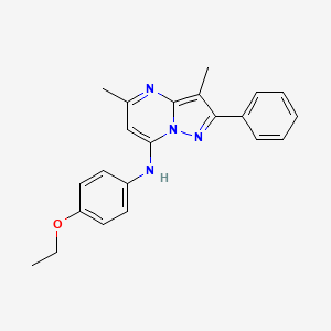 N-(4-ethoxyphenyl)-3,5-dimethyl-2-phenylpyrazolo[1,5-a]pyrimidin-7-amine