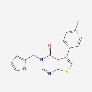 3-(furan-2-ylmethyl)-5-(4-methylphenyl)thieno[2,3-d]pyrimidin-4(3H)-one