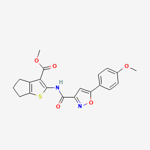 methyl 2-({[5-(4-methoxyphenyl)isoxazol-3-yl]carbonyl}amino)-5,6-dihydro-4H-cyclopenta[b]thiophene-3-carboxylate