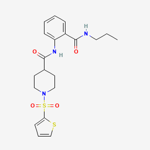 N-[2-(propylcarbamoyl)phenyl]-1-(thiophen-2-ylsulfonyl)piperidine-4-carboxamide