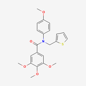 3,4,5-trimethoxy-N-(4-methoxyphenyl)-N-(thiophen-2-ylmethyl)benzamide