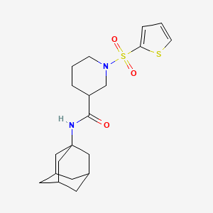 N-(adamantan-1-yl)-1-(thiophene-2-sulfonyl)piperidine-3-carboxamide